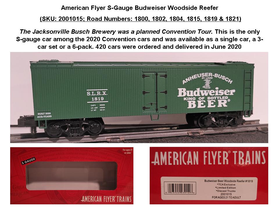 2020 Convention S-Scale Budwiser Boxcar